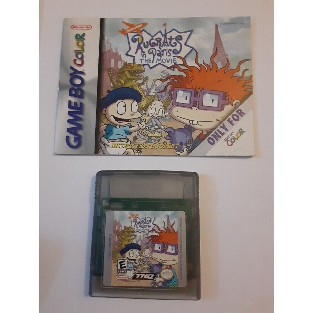 Rugrats in Paris the Movie - Gameboy Color - Tested and Working! With Manual!!